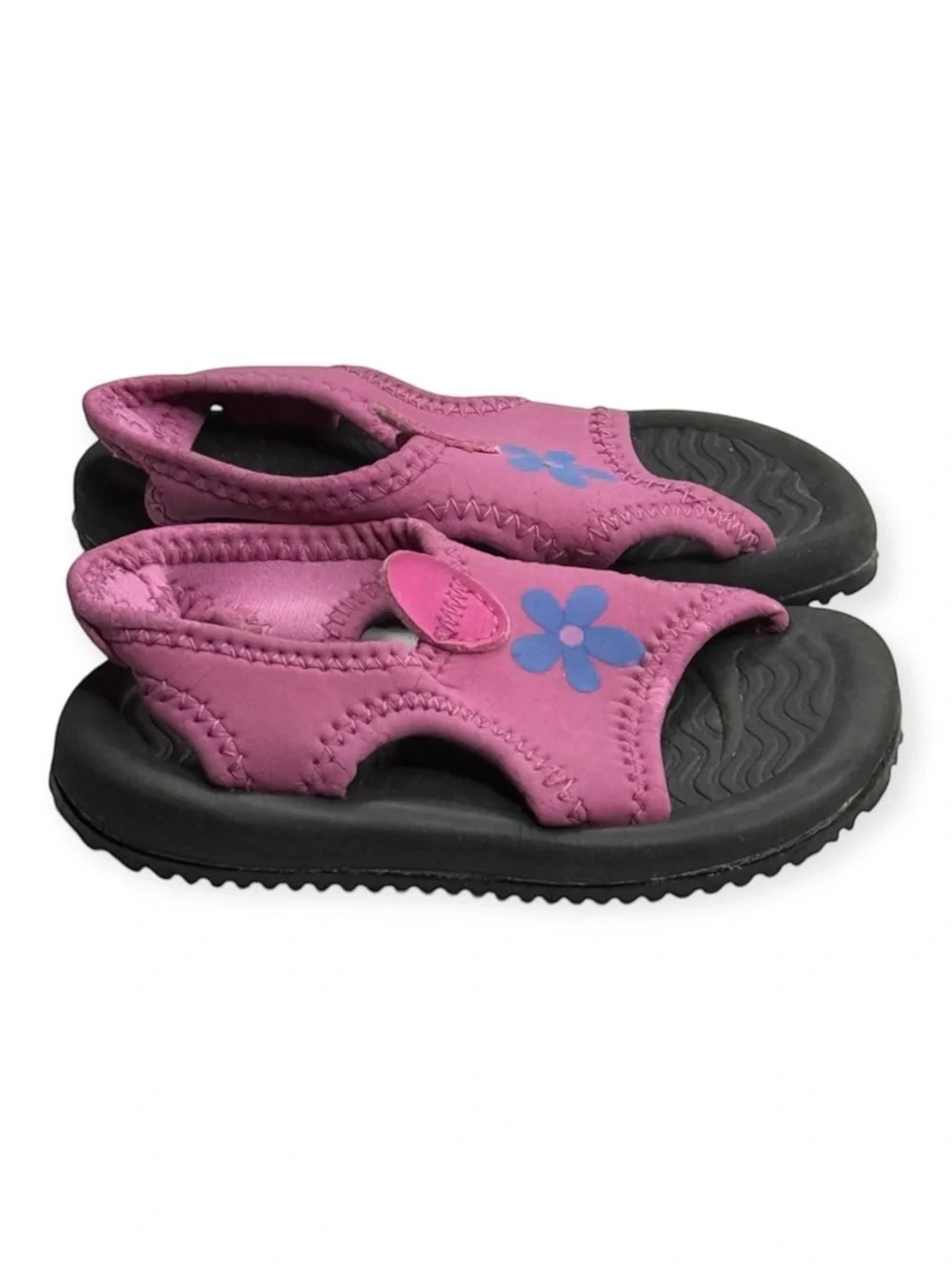 Nike ✿ Neoprene Slingback Wet / Dry Sandal ✿ Purple Blue Flower ✿ 6 Toddler Girl